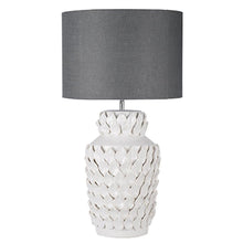 A&B Home Keene Ceramic Lamp Gray Shade