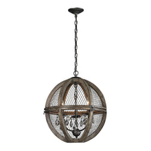 Dimond Home Renaissance Invention Wood And Wire Chandelier