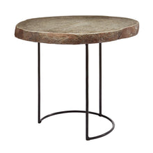 Dimond Home Stone Slab And Wire Frame Table