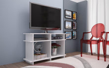 Accentuations by Manhattan Comfort Suitable Wellington TV Stand with 4 Open Shelves