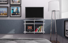 Accentuations by Manhattan Comfort Suitable Wellington TV Stand with 4 Open Shelves