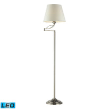 Dimond Lighting Elysburg 1 Light Floor Lamp In Satin Nickel