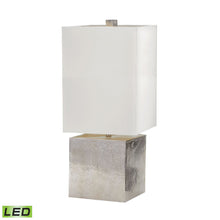 Dimond Lighting Cement Cube Table Lamp in Nickel