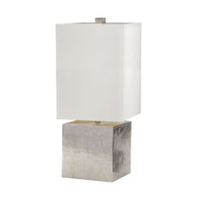 Dimond Lighting Cement Cube Table Lamp in Nickel