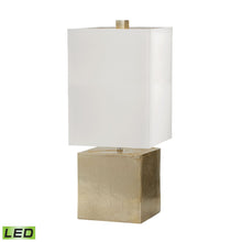 Dimond Lighting Cement Cube Table Lamp in Gold