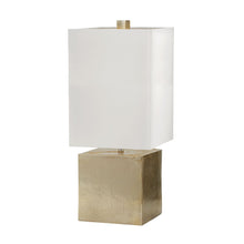 Dimond Lighting Cement Cube Table Lamp in Gold