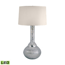 Dimond Lighting Fluted Mercury Glass Table Lamp In Silver