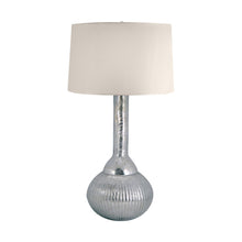 Dimond Lighting Fluted Mercury Glass Table Lamp In Silver