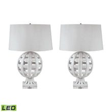 Dimond Lighting Open Work Ceramic Globe Table Lamps - Set Of 2