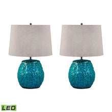 Dimond Lighting Aqua Leaf Terra Cotta Table Lamps - Set Of 2