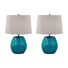 Dimond Lighting Aqua Leaf Terra Cotta Table Lamps - Set Of 2