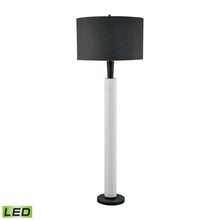 Dimond Lighting Modern Wood And White Bisque Ceramic Floor Lamp