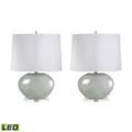 Dimond Lighting Blown Glass Oval Table Lamps - Set Of 2