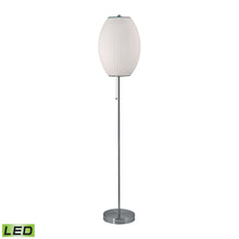 Dimond Lighting Cigar Floor Lamp In Satin Nickel And White