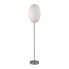 Dimond Lighting Cigar Floor Lamp In Satin Nickel And White