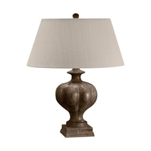 Dimond Lighting Bonita Fluted Dark Solid Wood Table Lamp