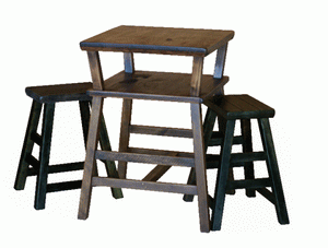 2-Day Designs 2 Tiered Bistro Table __007