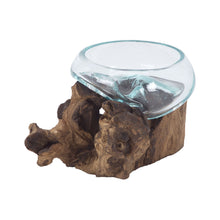 Dimond Home Jetsam Teak Root And Glass Vessel