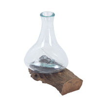Dimond Home Jetsam Teak Root And Glass Vessel