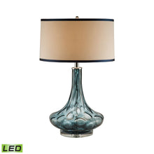 Dimond Lighting Blue Thumb Print Glass Table Lamp