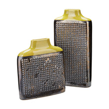 Dimond Home Dotted Relief Rectangular Vases In Lawn - Set Of 2