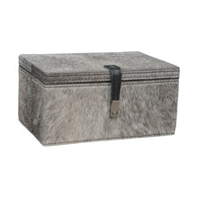 Dimond Home Grey Hairon Leather Box