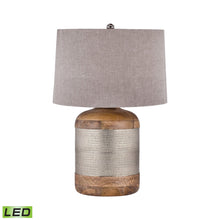 Dimond Lighting German Silver Drum Table Lamp