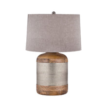 Dimond Lighting German Silver Drum Table Lamp