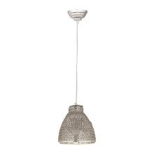 Dimond Lighting Maille 1 Light Glass And Iron Pendant