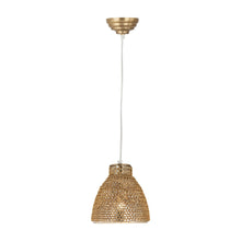 Dimond Lighting Maille 1 Light Glass And Iron Pendant