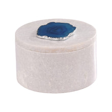 Dimond Home Antilles Round Box In Marble And Agate