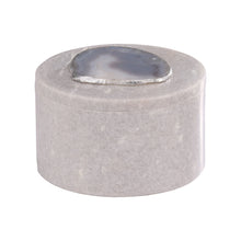 Dimond Home Antilles Round Box In Marble And Agate