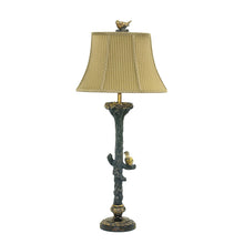 Dimond Lighting Bird On Branch Table Lamp in Black and Gold Leaf