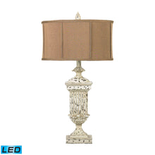 Dimond Lighting Morgan Hill Distressed Table Lamp in White