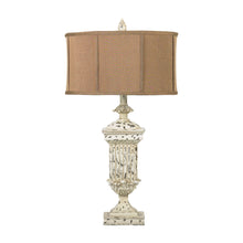 Dimond Lighting Morgan Hill Distressed Table Lamp in White