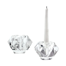 Dimond Home Faceted Star Crystal Candleholders - Set Of 2
