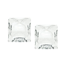 Dimond Home Dimpled Crystal Cubes - Set Of 2