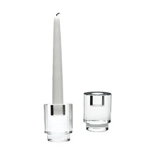 Dimond Home Fluted Crystal Column Candle Holders