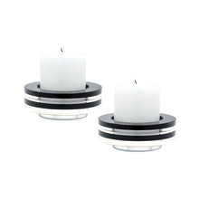 Dimond Home Tuxedo Crystal Pedestal Candleholders - S/2