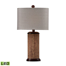 Dimond Lighting Cork Table Lamp in Brown With Light Beige Shade