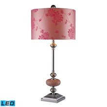 Dimond Lighting Lauren Table Lamp In Chrome And Pink Mosaic