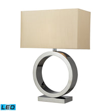 Dimond Lighting Aurora Contemporary Circle Table Lamp In Chrome