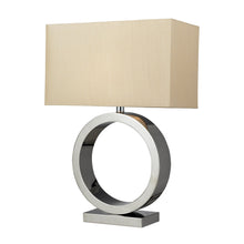 Dimond Lighting Aurora Contemporary Circle Table Lamp In Chrome
