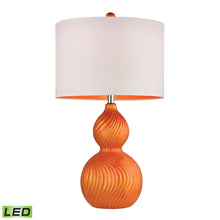 Dimond Lighting Carluke Ceramic Table Lamp in Tangerine Orange