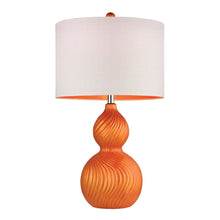 Dimond Lighting Carluke Ceramic Table Lamp in Tangerine Orange
