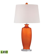 Dimond Lighting Halisham Ceramic Table Lamp in Tangerine Orange