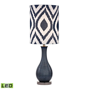 Dimond Lighting Navy Blue Textured Ceramic Accent Lamp