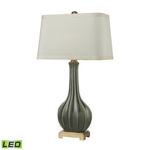 Dimond Lighting Fluted Ceramic Table Lamp in Grey Glaze