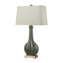 Dimond Lighting Fluted Ceramic Table Lamp in Grey Glaze