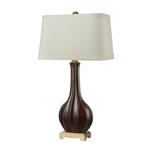 Dimond Lighting Fluted Ceramic Table Lamp in Red Glaze